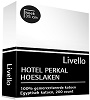 Livello Hotel hoeslaken perkal katoen wit