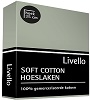 Livello hoeslaken soft cotton lichtgroen