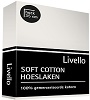 Livello hoeslaken soft cotton offwhite