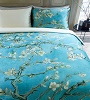 Beddinghouse x Van Gogh dekbedovertrek Almond blossom blauw 