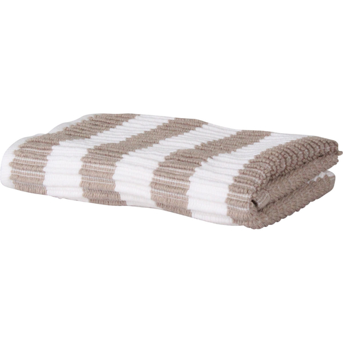 Linolux vaatdoek streep sand / wit 