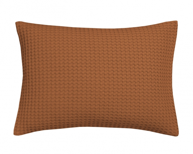 Vandyck kussensloop Pique wafel cognac 40x55 cm