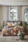 Vandyck dekbedovertrek Foliage sandy gold en kussensloop  Pique earth green sfeer