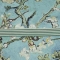 Beddinghouse x Van Gogh schort Blossom blauw detail strik sluiting voorop het schort 