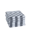 Livello theedoek Kitchen Lover ruit zwart stapel 