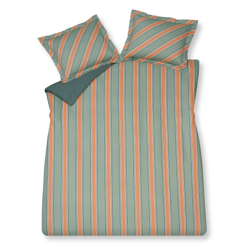 Vandyck dekbedovertrek Preppy Stripe smoke green 