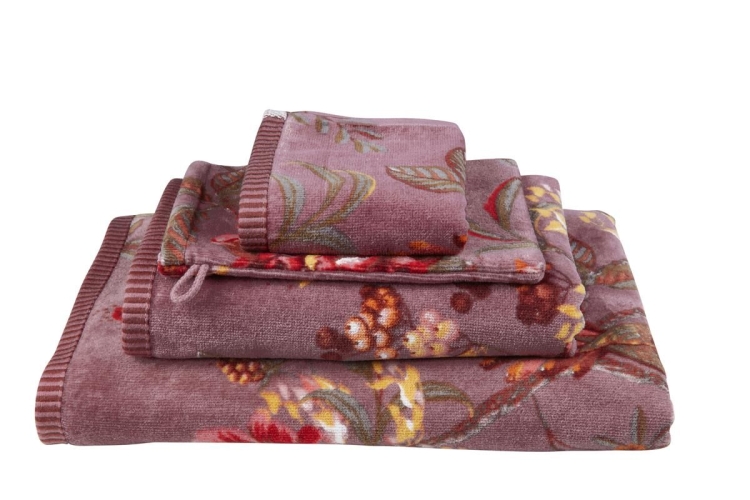 Pip Studio badgoed Secret Garden mauve 