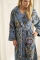 Pip Studio badjas Secret garden blauw detail sfeer 