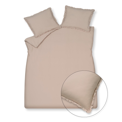 Vandyck dekbedovertrek Pure 83 Ruffle blush