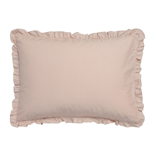 Vandyck kussensloop Pure 83 Ruffle blush 60x70