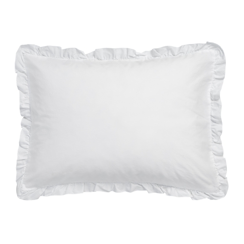 Vandyck kussensloop Pure 83 Ruffle white 60x70