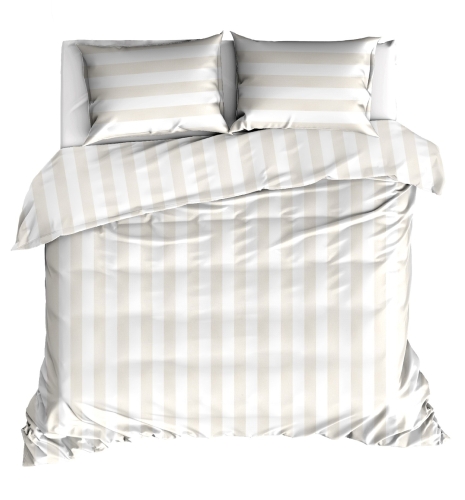 Livello dekbedovertrek Beach Stripe zand