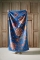 Pip Studio strandlaken Viva la Vida blauw 