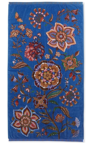 Pip Studio strandlaken Viva la Vida blauw 