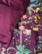 Essenza dekbedovertrek Augustina mauve wine detail 