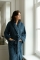Linolux badjas Noah blauw sfeer 