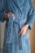 Linolux badjas Lou denim detail ceintuur
