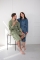 Linolux badjas Lou groen en blauw sfeer