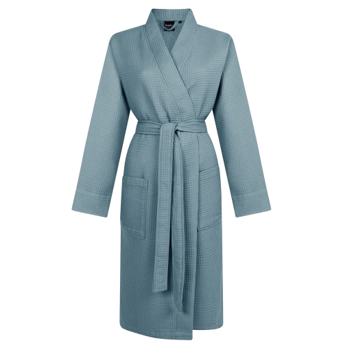 Linolux badjas Pique mineral blue
