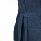 Linolux badjas Cooper blauw detail