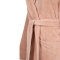 Linolux badjas Cooper blush detail