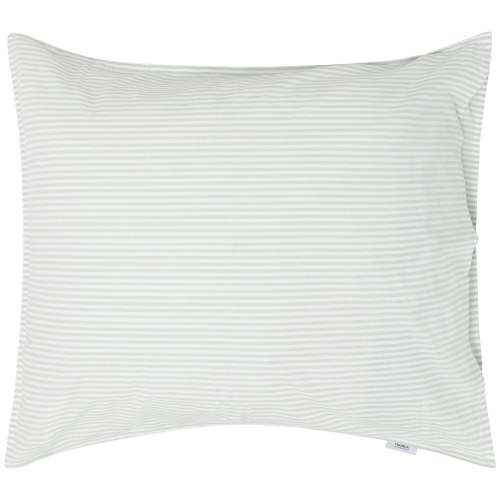 Linolux kussensloop Fresh stripe mineral green