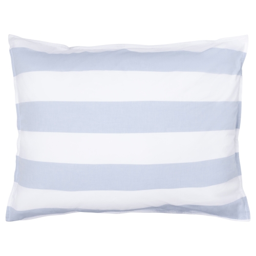 Linolux kussensloop Beach stripe blauw 