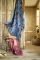 Pip Studio strandlaken Secret garden blauw en pink sfeer 