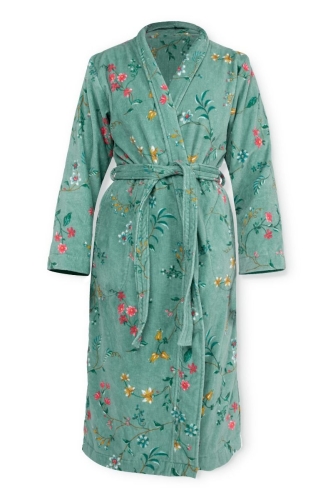 Pip Studio badjas Les Fleurs groen