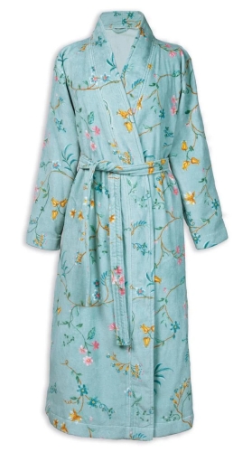 Pip Studio badjas Les Fleurs blauw