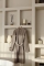 Linolux badjas Saga taupe sfeer